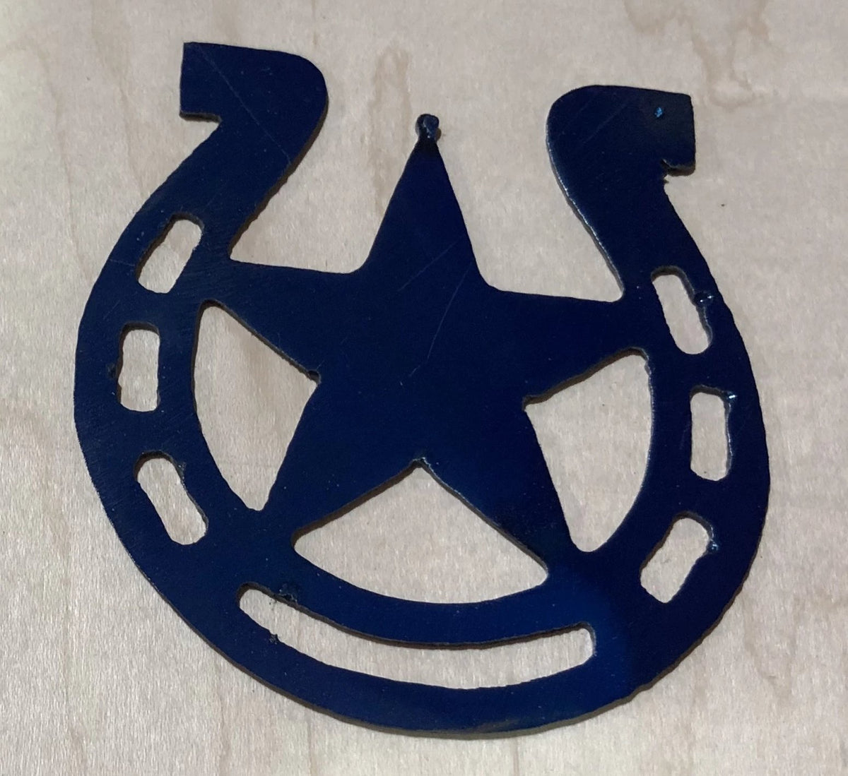 Horseshoe Christmas ornaments, set of 6 MOUNTAIN MAN METAL ART, LLC