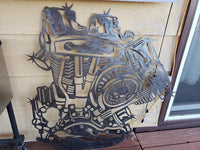 V-TWIN metal art