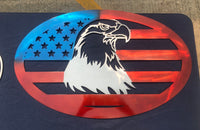 Eagle flag, round