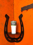 Horseshoe corner shelf