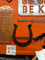 Horse shoe shelf