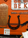 Horse shoe shelf