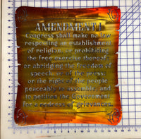 1st Amendment wall plaque