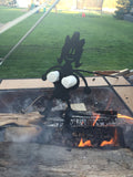 Novelty adult hot dog and marshmallow roasting sticks/pair