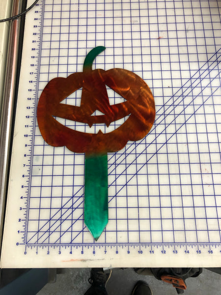 Pumpkin Halloween Stake