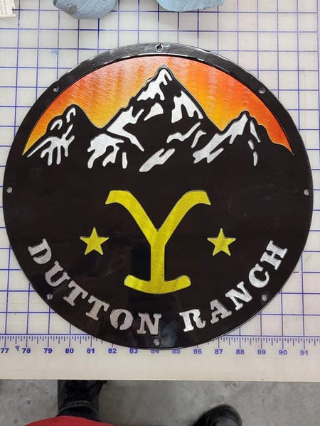 Yellowstone Dutton Ranch sign – MOUNTAIN MAN METAL ART, LLC