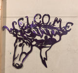 “welcome” horse