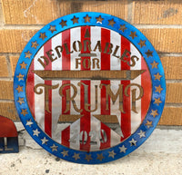 Trump Deplorables Circle Flag