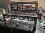 Custom made metal benches